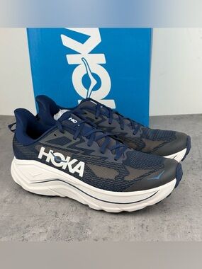 Hoka Men's Challenger 8 Blue And White Size 13D New In Box Running Trail Shoes